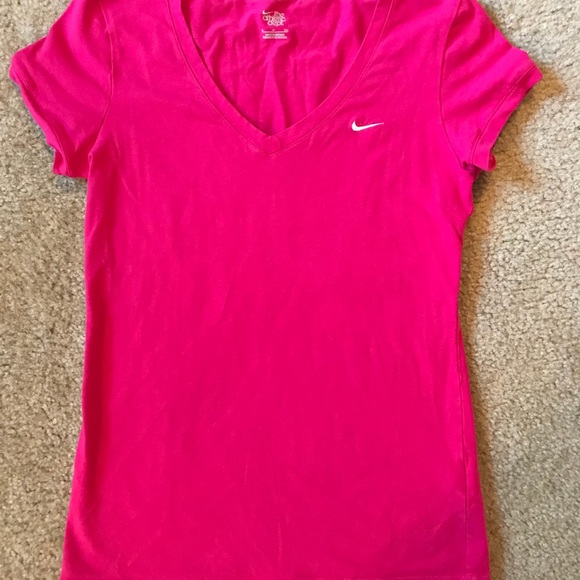 Nike pink v-neck - Picture 1 of 2